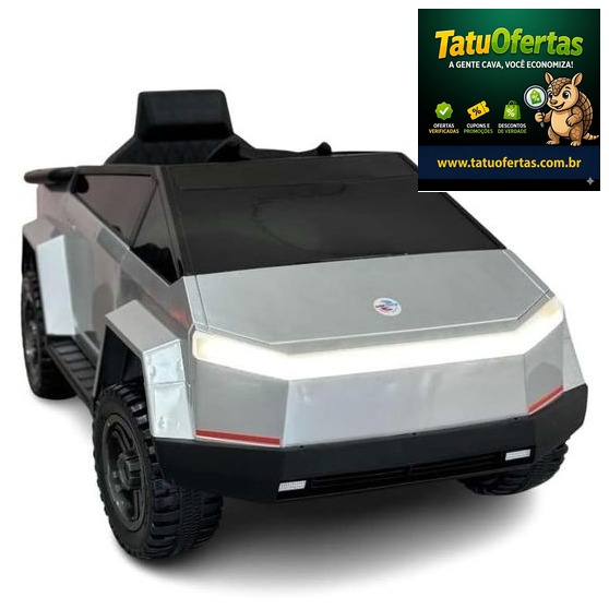🟣 Carrinho Elétrico Infantil 12V SuperTruck, Controle Remoto, Cinto de Segurança, Luz, Som, 380W, B