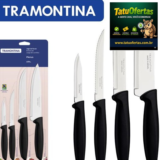🟣 Jogo De Facas Tramontina Plenus 4 Peças Em Aço Inox | Magazine Luiza
🛒 GARANTA JÁ
🔗
❌ R$ 49,90
