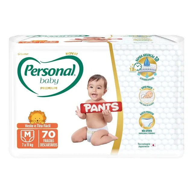 ➡️ Fralda Personal Baby Premium Pants M com 70 Unidades
✅ Preço: R$61,63 (R$0,88 / Tira)
🏷 Resgate 