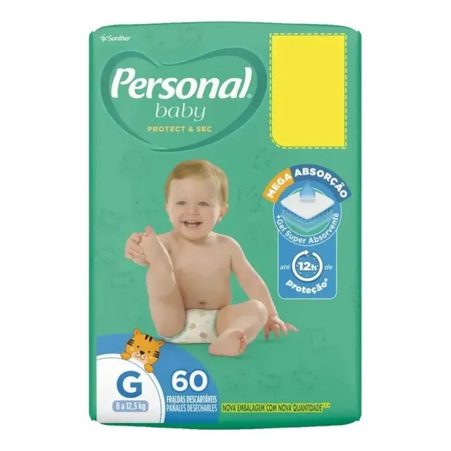 ➡️ Fralda Personal Soft & Protect G com 60 Unidades
✅ Preço: R$39,99 cada (R$0,67 / Tira)
🏷 Resgate