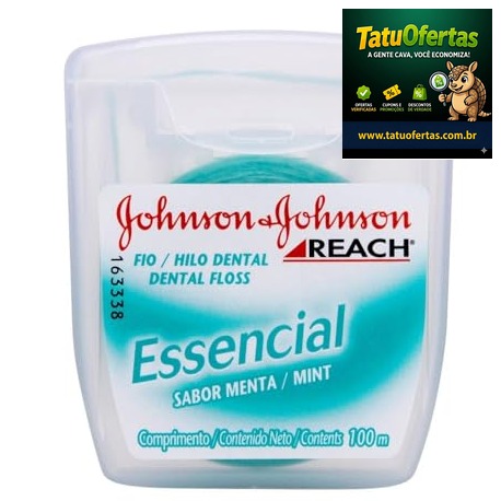 🔵 Johnsons Reach Fio Dental Essencial Menta, 100m | Amazon
