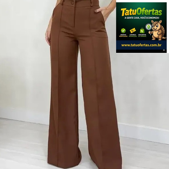 🟡 Calça Feminina Alfaiataria Pantalona Cintura Alta Soltinha | Mercado Livre
🛒 GARANTA JÁ
🔗
❌ R$ 